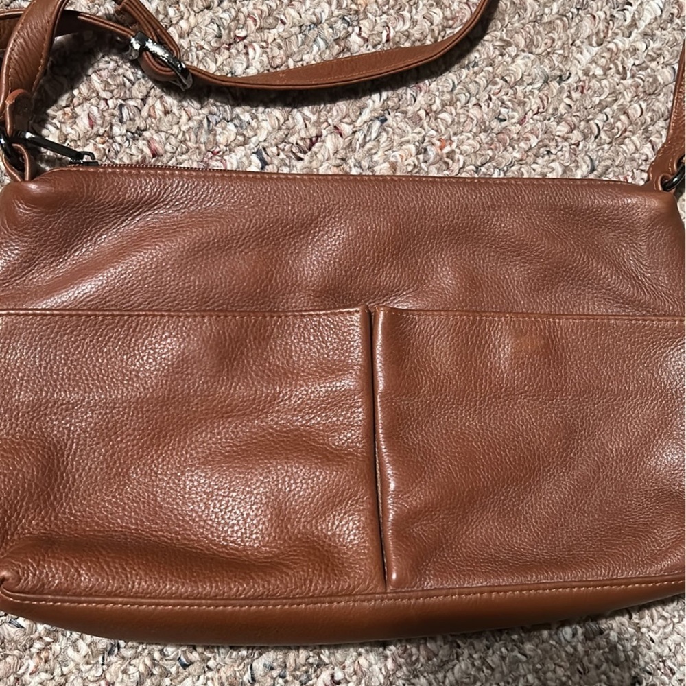 Stone Mountain Shoulder Bag Hampton Hobo pebble brown leather  purse